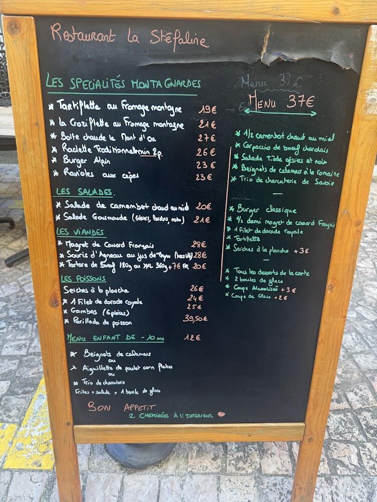 La stefa'line - Menu Image 1